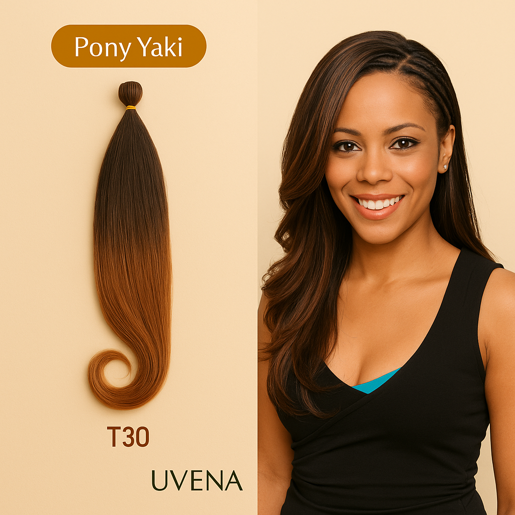 UVENA – Mèches Pony yaki  – Lot de 3