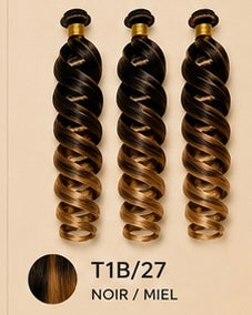 UVENA -  Pony Style spiral French Curl  - 22" - 150g- 1 paquet (x 3 mèches).