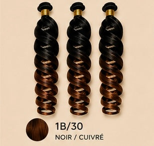 UVENA -  Pony Style spiral French Curl  - 22" - 150g- 1 paquet (x 3 mèches).