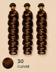 UVENA -  Pony Style spiral French Curl  - 22" - 150g- 1 paquet (x 3 mèches).
