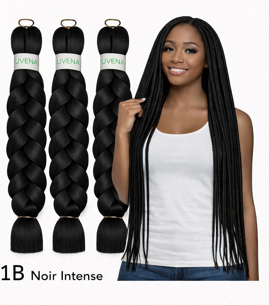 UVENA Mèches Kanekalon 24 pouces – Lot de 3 mèches