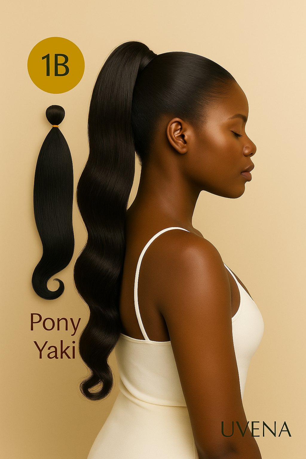 UVENA – Mèches Pony yaki  – Lot de 3