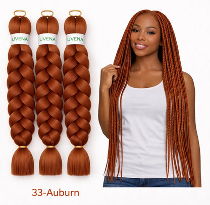 UVENA Mèches Kanekalon 24 pouces – Lot de 3 mèches