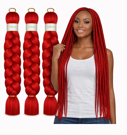 UVENA Mèches Kanekalon 24 pouces – Lot de 3 mèches
