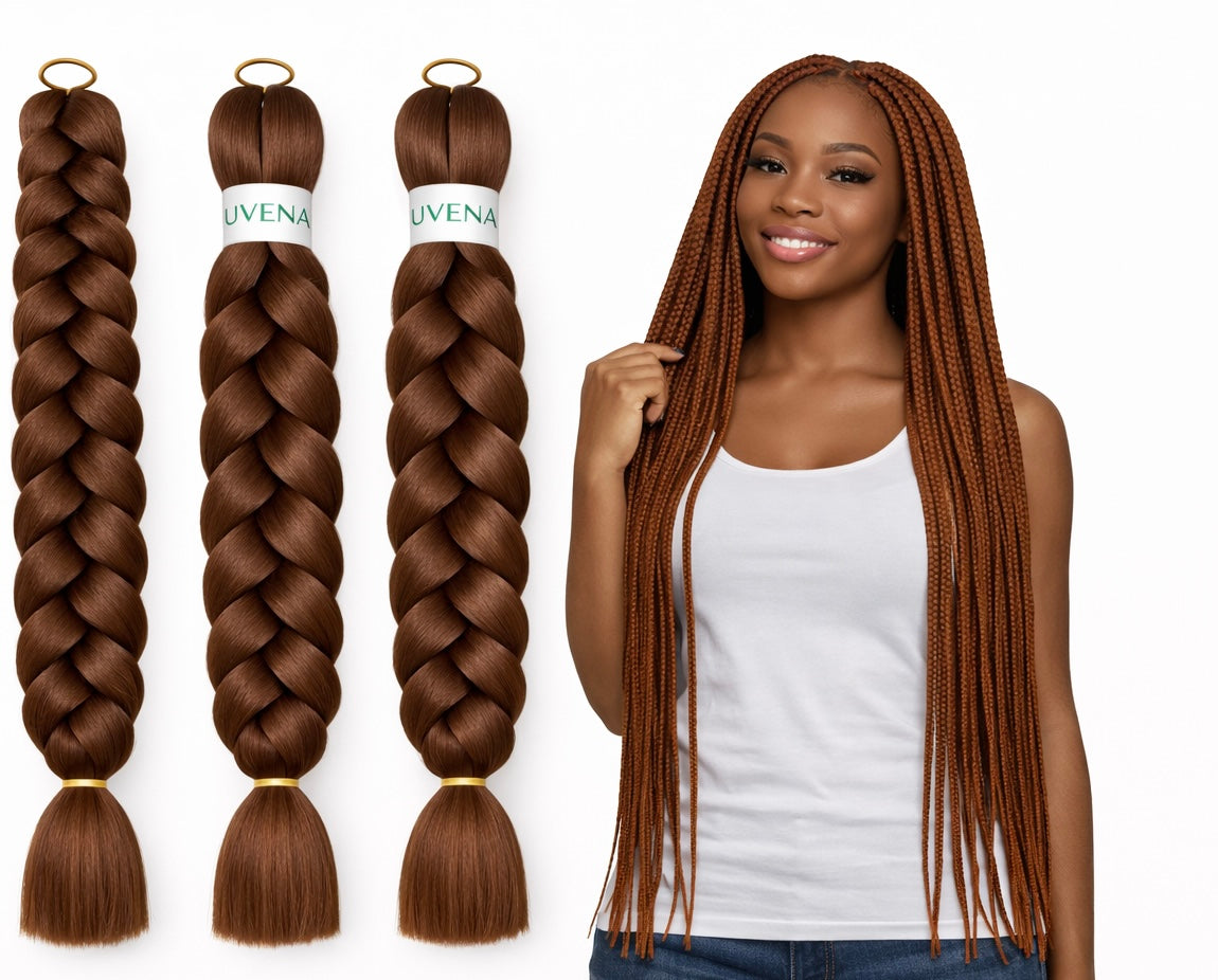 UVENA Mèches Kanekalon 24 pouces – Lot de 3 mèches
