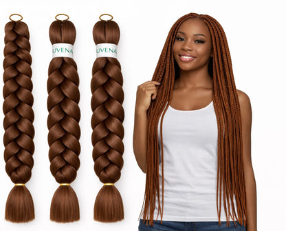 UVENA Mèches Kanekalon 24 pouces – Lot de 3 mèches