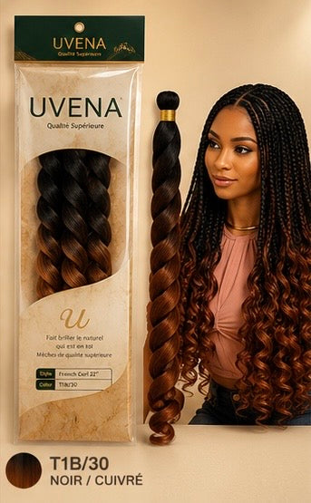 UVENA -  Pony Style French Curl  - 24" - 150g - 1 paquet (x3 mèches)