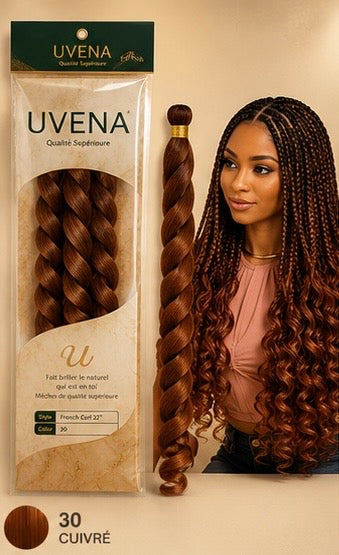 UVENA -  Pony Style French Curl  - 24" - 150g - 1 paquet (x3 mèches)