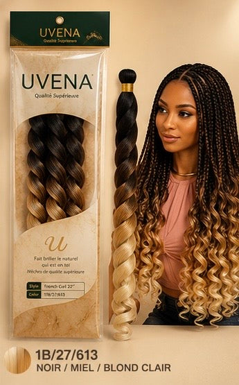 UVENA -  Pony Style French Curl  - 24" - 150g - 1 paquet (x3 mèches)