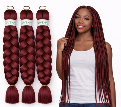 UVENA Mèches Kanekalon 24 pouces – Lot de 3 mèches