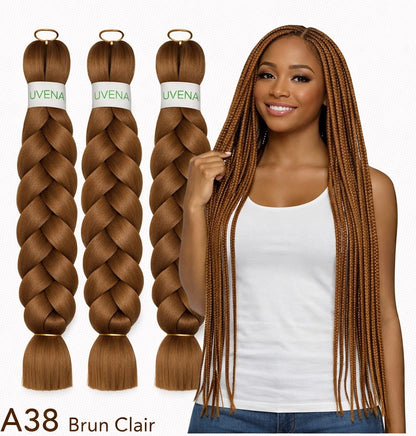 UVENA Mèches Kanekalon 24 pouces – Lot de 3 mèches