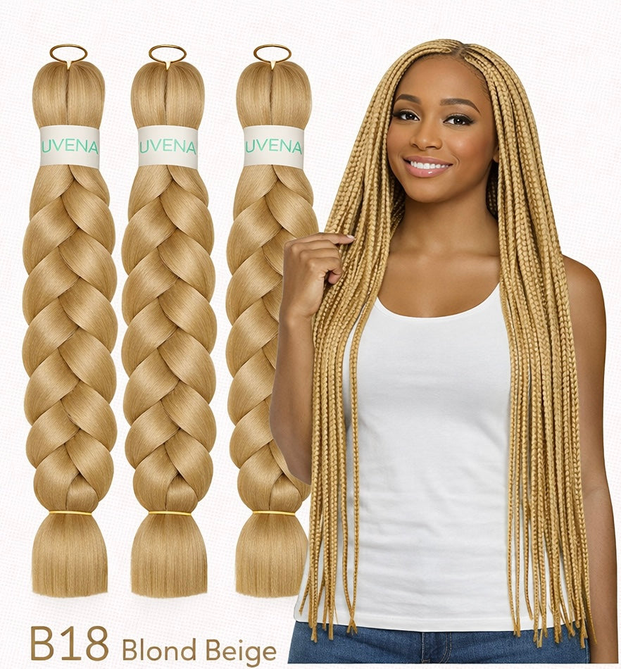 UVENA Mèches Kanekalon 24 pouces – Lot de 3 mèches